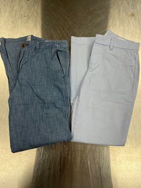 GAP Two-Pack Women’s Khaki in Denim Blue & Light Blue